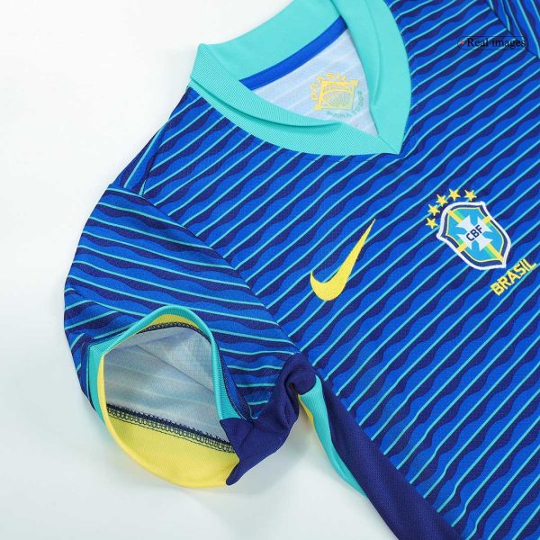 Brazil Away Kids Soccer Jerseys Full Kit Copa America 2024 10