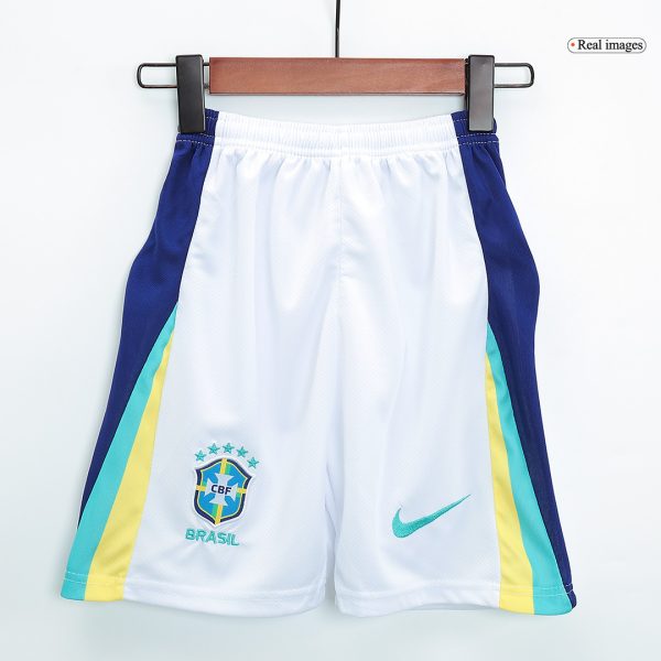 Brazil Away Kids Soccer Jerseys Full Kit Copa America 2024 5