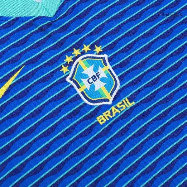 Brazil Away Kids Soccer Jerseys Full Kit Copa America 2024 8