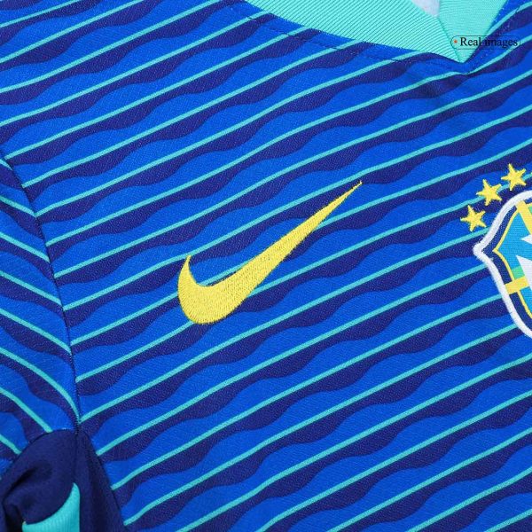 Brazil Away Kids Soccer Jerseys Kit Copa America 2024 9