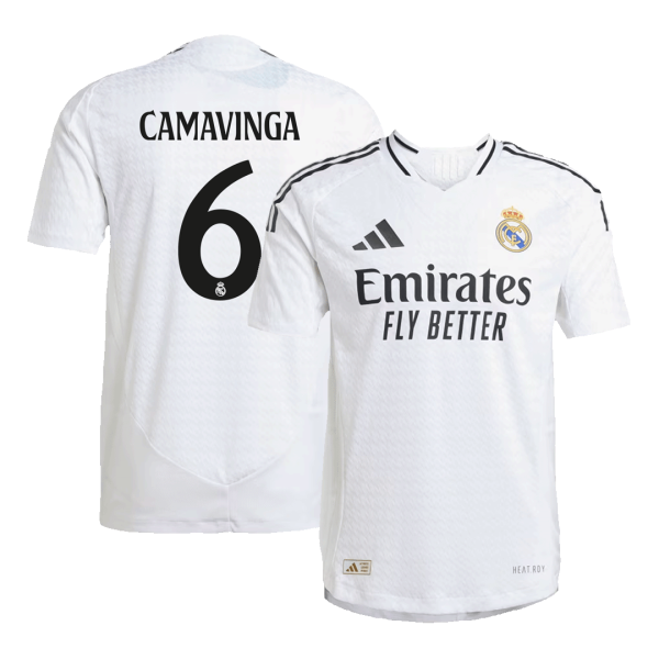 Camavinga 6 Real Madrid Home Authentic Soccer Jersey 2024 25