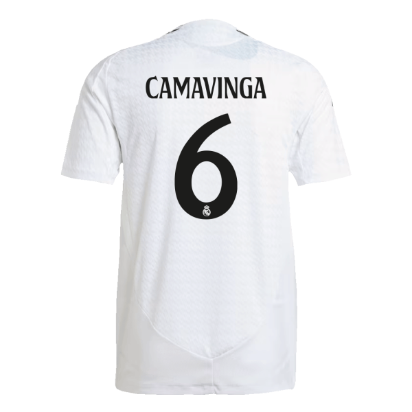 Camavinga 6 Real Madrid Home Authentic Soccer Jersey 2024 25 2