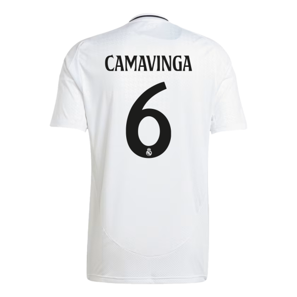 Camavinga 6 Real Madrid Home Soccer Jersey 2024 25 2