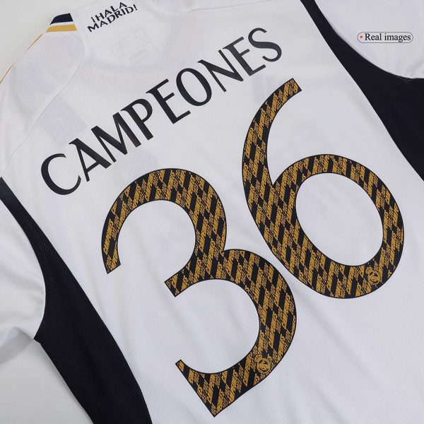 Campeones 36 Real Madrid Home Soccer Jersey 2023 24 12