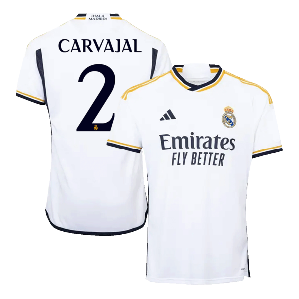 Carvajal 2 Real Madrid Home Soccer Jersey 2023 24