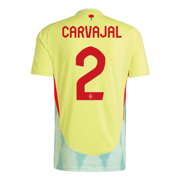 Carvajal 2 Spain Away Soccer Jersey Euro 2024 2