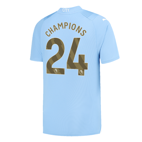 Champions 24 Manchester City Home Soccer Jersey 2023 24 2