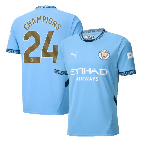 Champions 24 Manchester City Home Soccer Jersey 2024 25