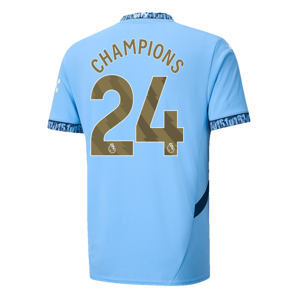 Champions 24 Manchester City Home Soccer Jersey 2024 25 2