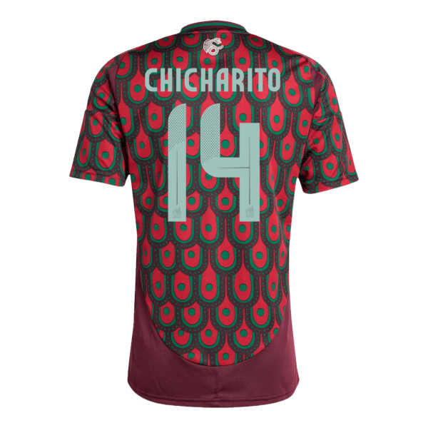 Chicharito 14 Mexico Home Soccer Jersey Copa America 2024 2