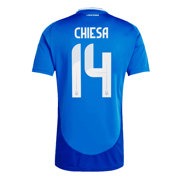 Chiesa 14 Italy Home Soccer Jersey Euro 2024 2