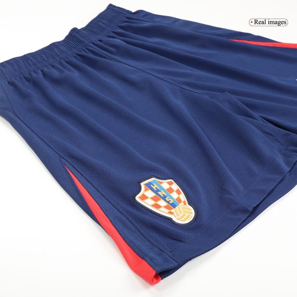 Croatia Away Soccer Shorts 2024 7