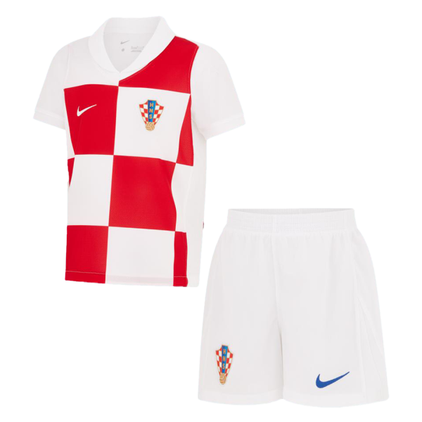 Croatia Home Kids Soccer Jerseys Kit Euro 2024