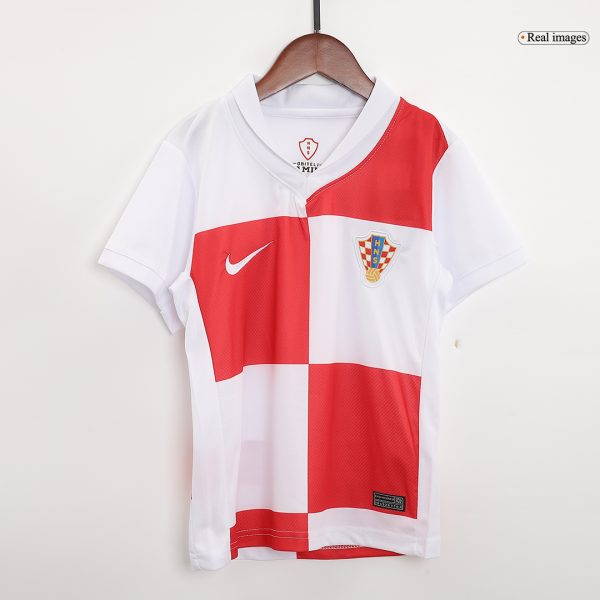 Croatia Home Kids Soccer Jerseys Kit Euro 2024 3