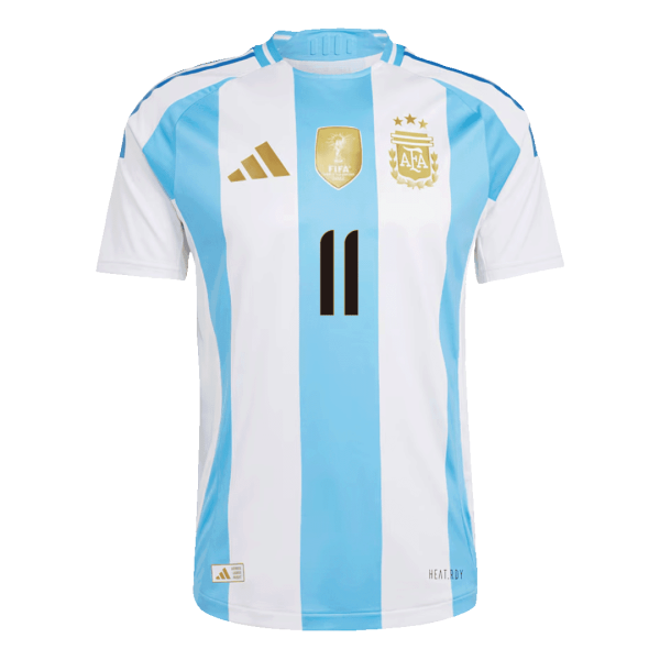 Di Maria 11 Argentina Home Authentic Soccer Jersey 2024 1