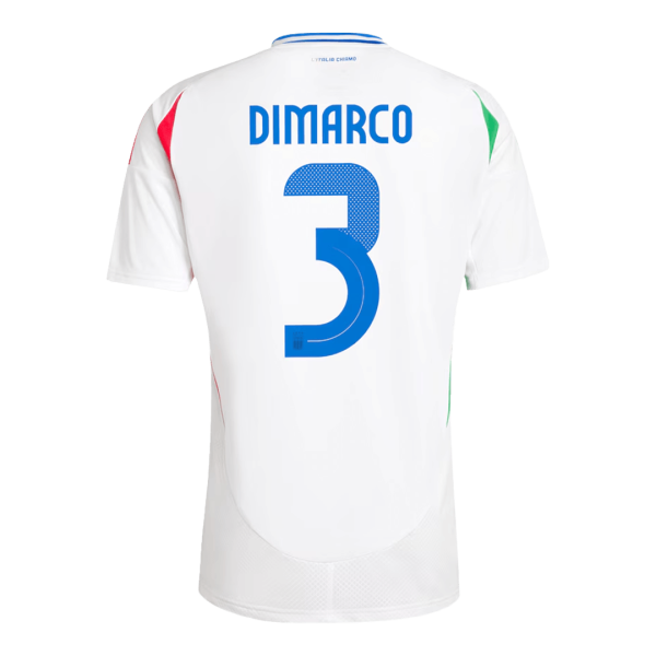 Dimarco 3 Italy Away Soccer Jersey Euro 2024 2