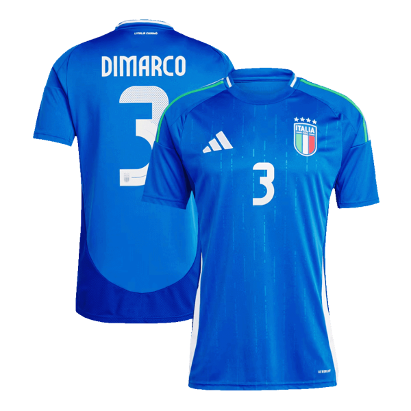 Dimarco 3 Italy Home Soccer Jersey Euro 2024