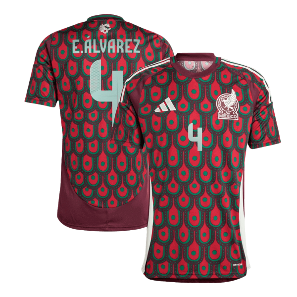 E Lvarez 4 Mexico Home Soccer Jersey Copa America 2024