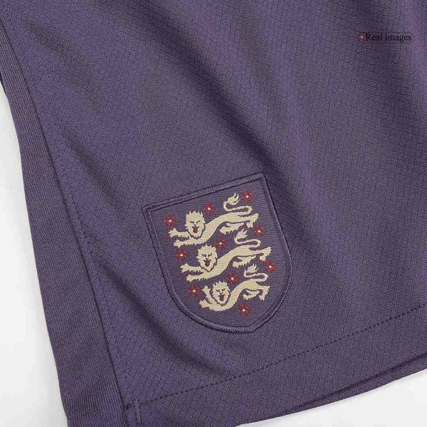 England Away Soccer Shorts Euro 2024 Purple 3