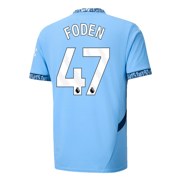 Foden 47 Manchester City Home Soccer Jersey 2024 25 2