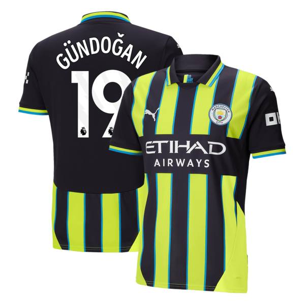 G Ndo An 19 Manchester City Away Soccer Jersey 2024 25