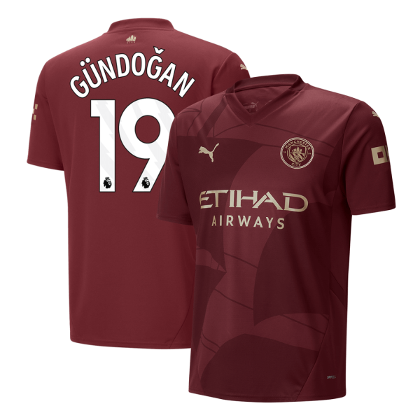 G Ndo An 19 Manchester City Third Away Soccer Jersey 2024 25