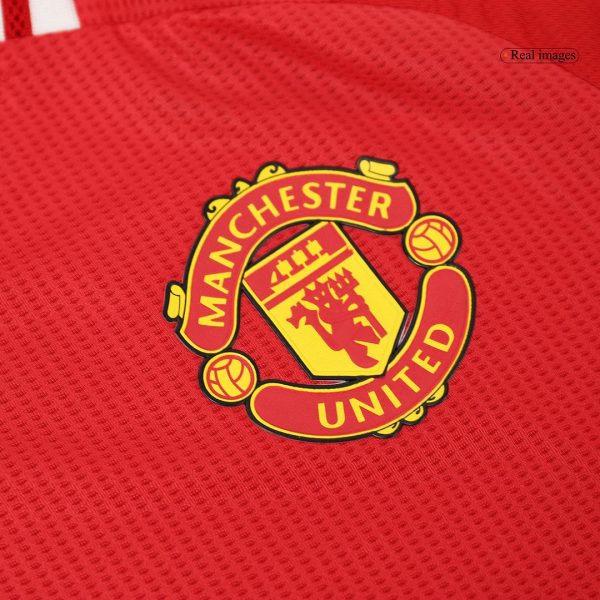 Garnacho 17 Manchester United Home Authentic Soccer Jersey 2024 25 6