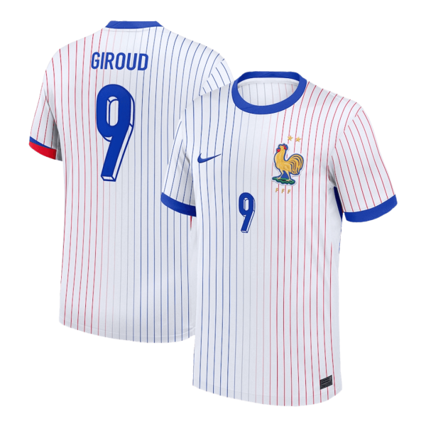 Giroud 9 France Away Soccer Jersey Euro 2024