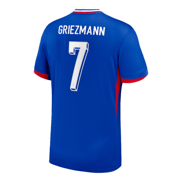 Griezmann 7 France Home Soccer Jersey Euro 2024 2