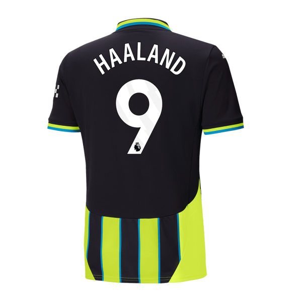 Haaland 9 Manchester City Away Soccer Jersey 2024 25 2