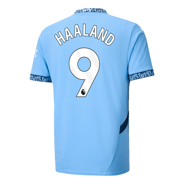 Haaland 9 Manchester City Home Soccer Jersey 2024 25 2