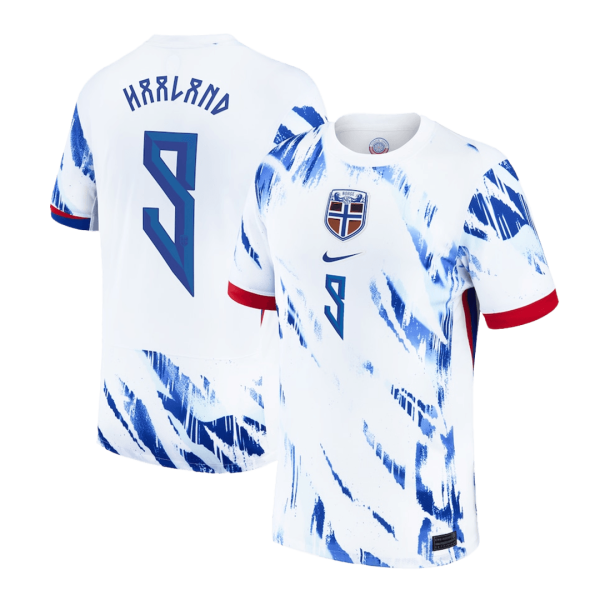 Haaland 9 Norway Away Soccer Jersey 2024