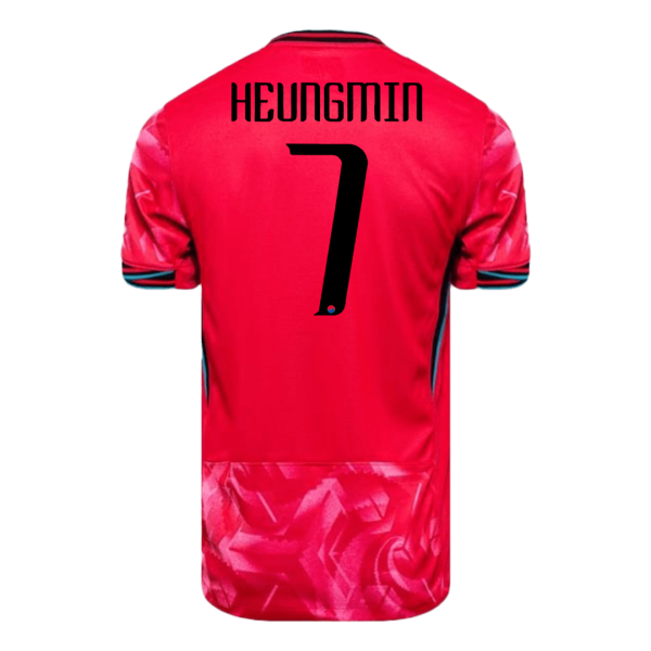 Heungmin 7 South Korea Home Soccer Jersey 2024 2