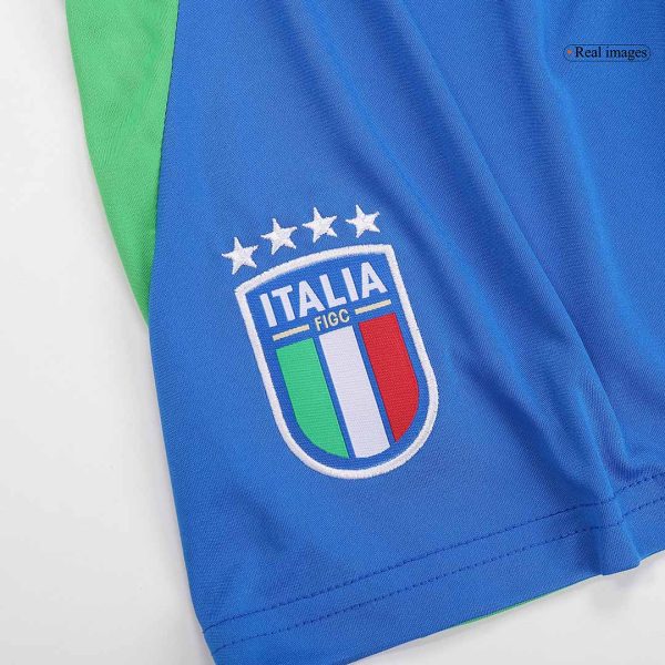 Italy Away Kids Soccer Jerseys Full Kit Euro 2024 14