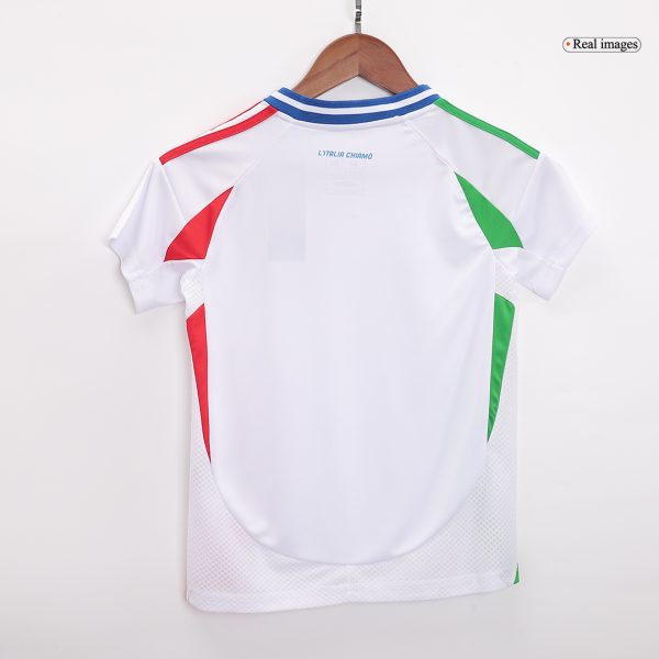 Italy Away Kids Soccer Jerseys Full Kit Euro 2024 4