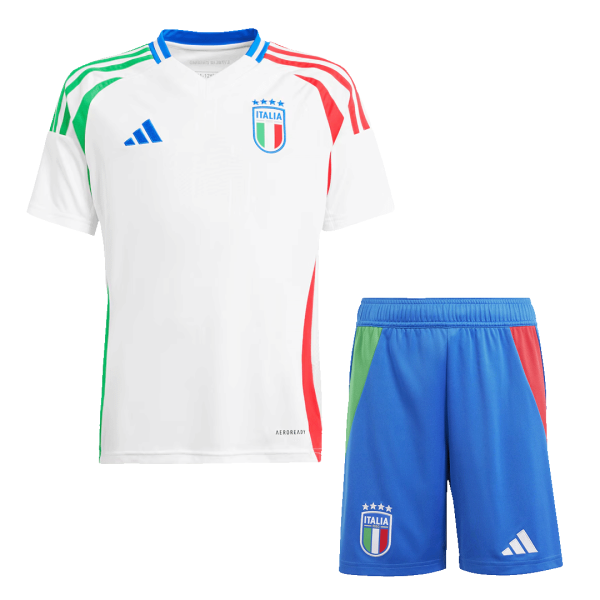 Italy Away Kids Soccer Jerseys Kit Euro 2024