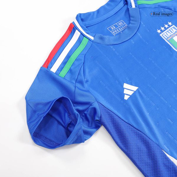 Italy Home Kids Soccer Jerseys Full Kit Euro 2024 10