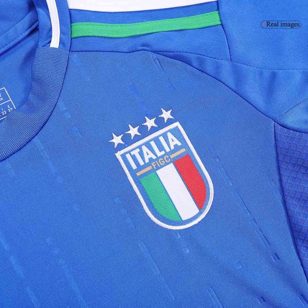 Italy Home Kids Soccer Jerseys Full Kit Euro 2024 8