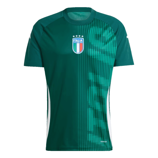 Italy Pre Match Soccer Jersey Euro 2024 Green