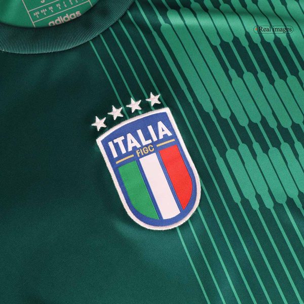 Italy Pre Match Soccer Jersey Euro 2024 Green 6