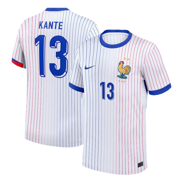 Kante 13 France Away Soccer Jersey Euro 2024