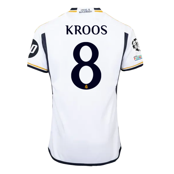 Kroos 8 Real Madrid Home Soccer Jersey 2023 24 Ucl Final 2