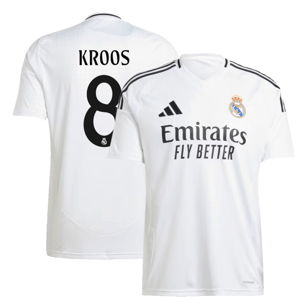 Kroos 8 Real Madrid Home Soccer Jersey 2024 25