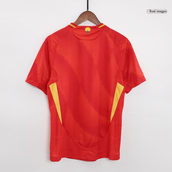 Lamine Yamal 19 Spain Home Authentic Soccer Jersey Euro 2024 4