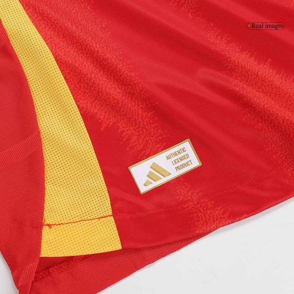 Lamine Yamal 19 Spain Home Authentic Soccer Jersey Euro 2024 9