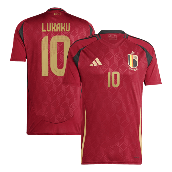 Lukaku 10 Belgium Home Soccer Jersey Euro 2024