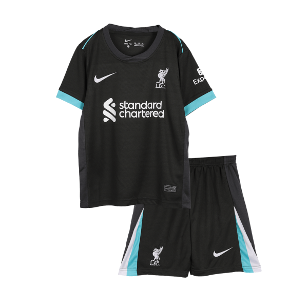 Liverpool Away Kids Soccer Jerseys Full Kit 2024 25 2