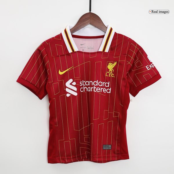 Liverpool Home Kids Soccer Jerseys Full Kit 2024 25 2