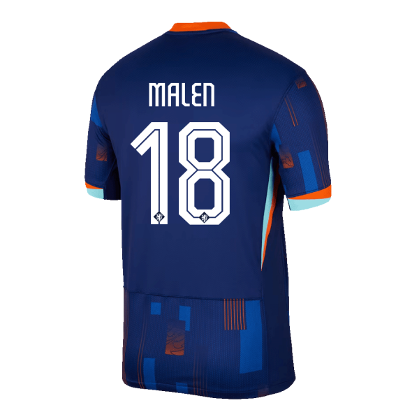 Malen 18 Netherlands Away Soccer Jersey Euro 2024 2