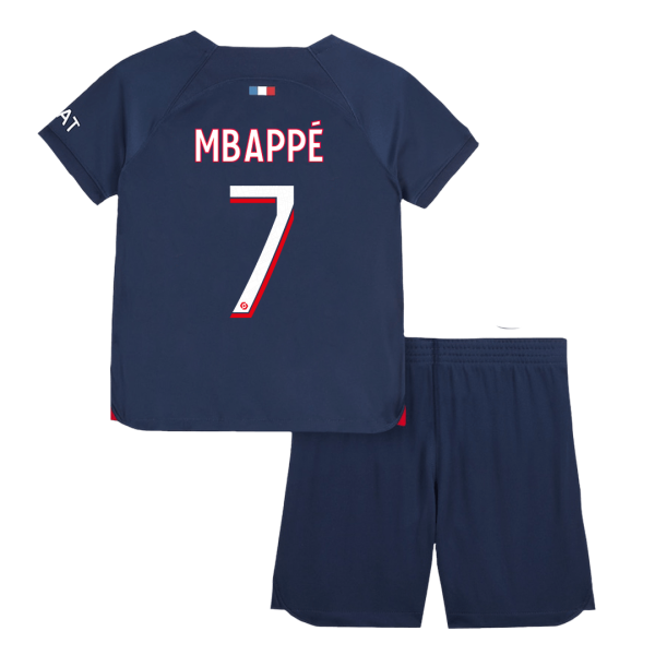 Mbapp 7 Psg Home Kids Soccer Jerseys Kit 2023 24